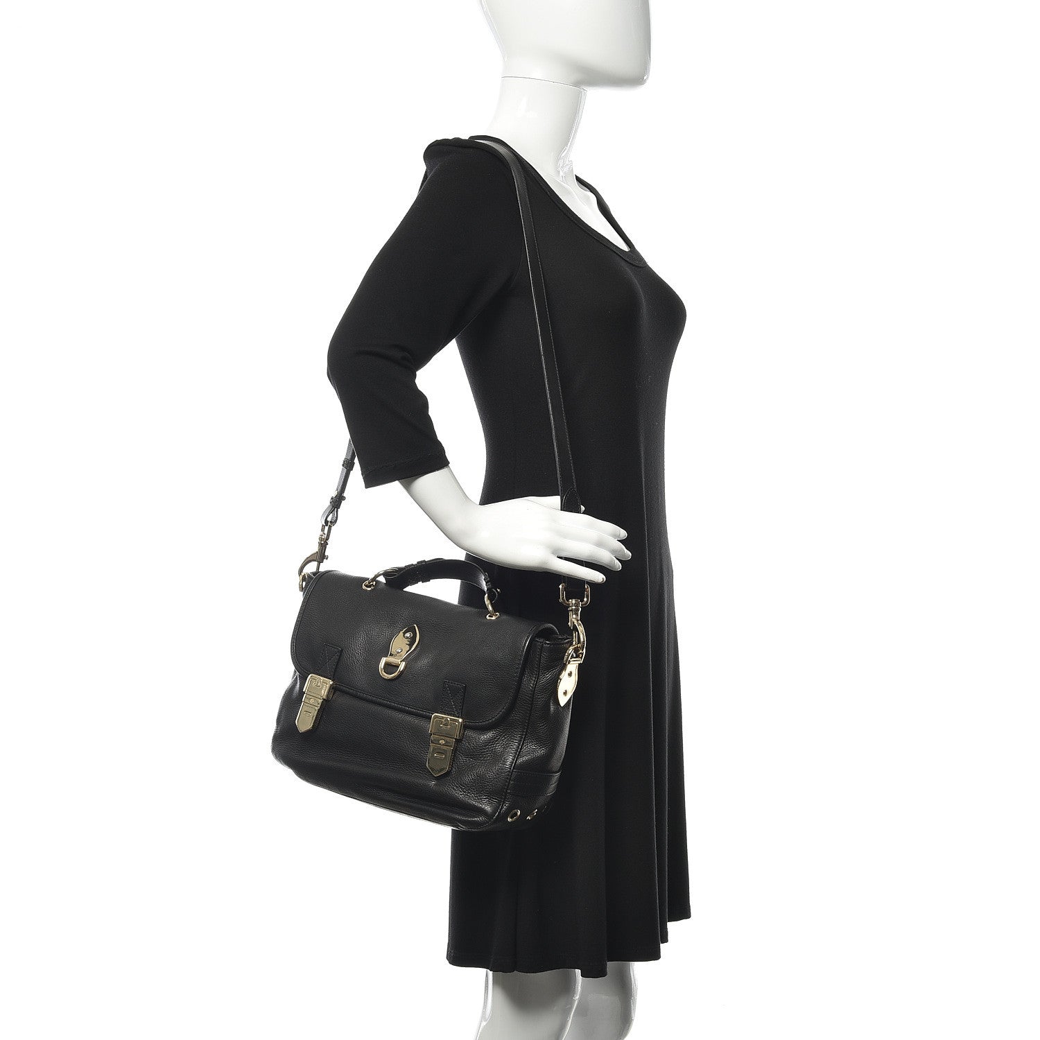 Mulberry Soft Grain Calfskin Tillie Satchel Black 2 of 10