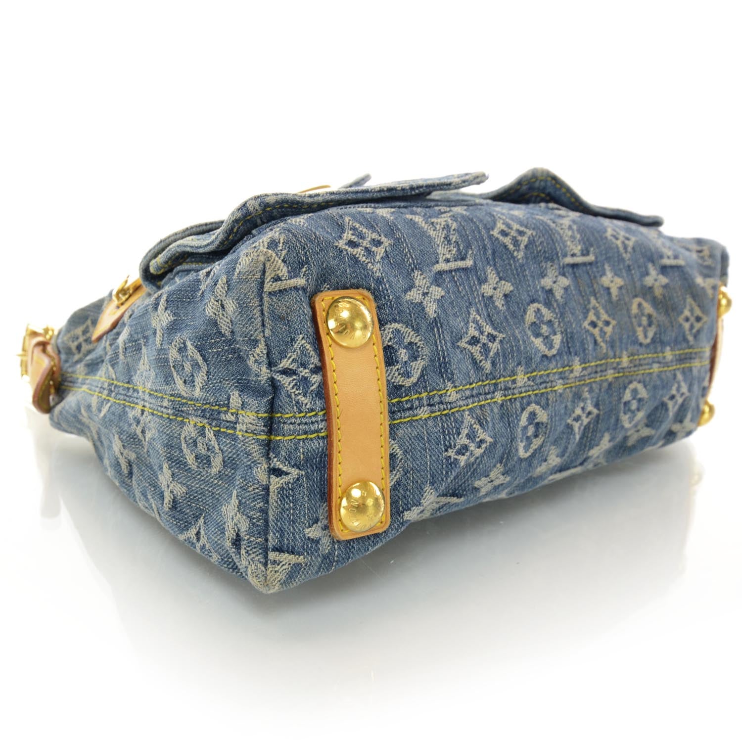 Louis Vuitton Monogram Denim Baggy PM Blue 4 of 8