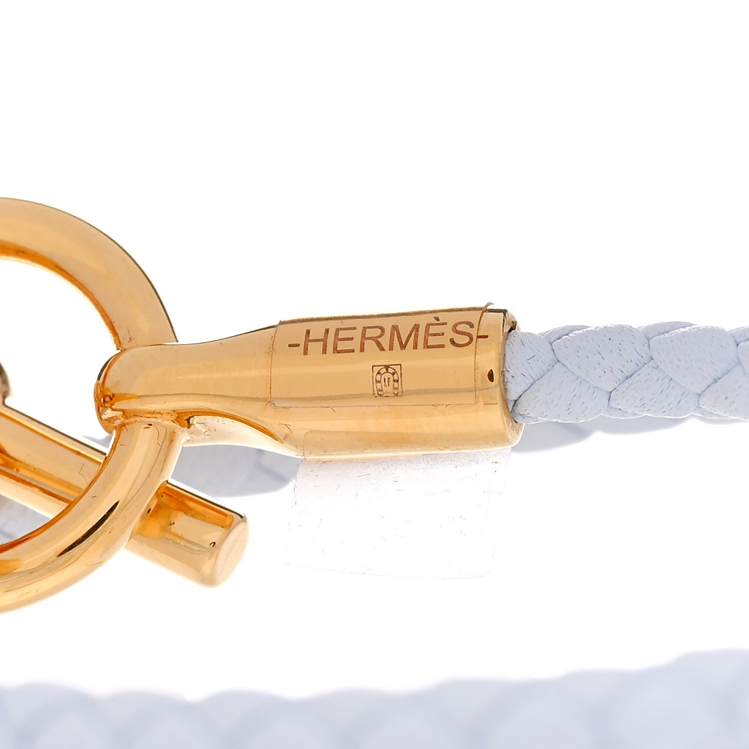 Hermes Swift Double Tour Glenan Bracelet T2 Bleu Brume 4 of 5