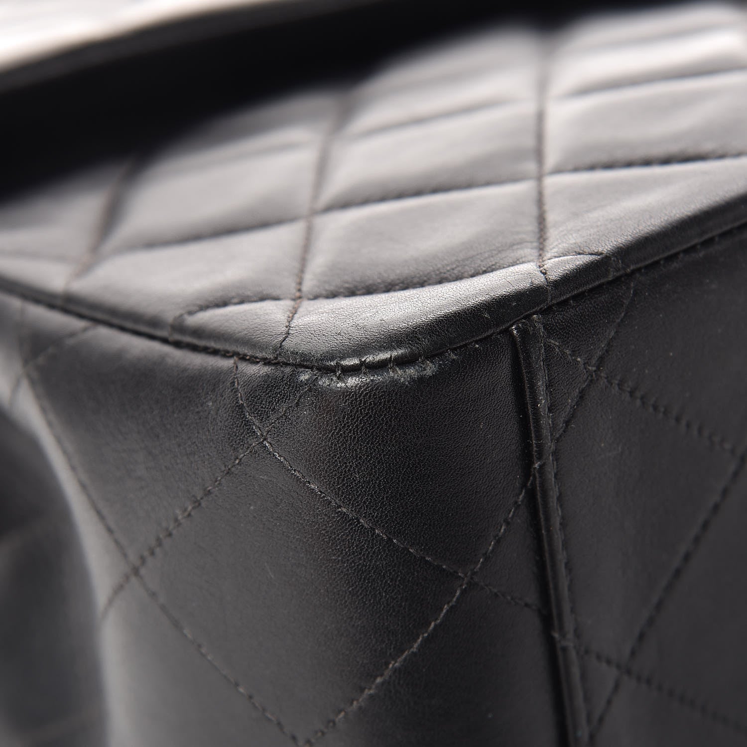 Chanel Lambskin Quilted XL Jumbo Single Flap Black 10 of 25