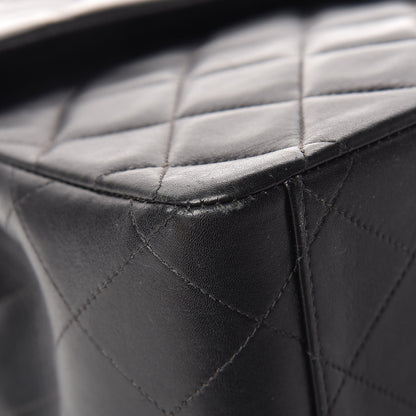 Chanel Lambskin Quilted XL Jumbo Single Flap Black 10 of 25
