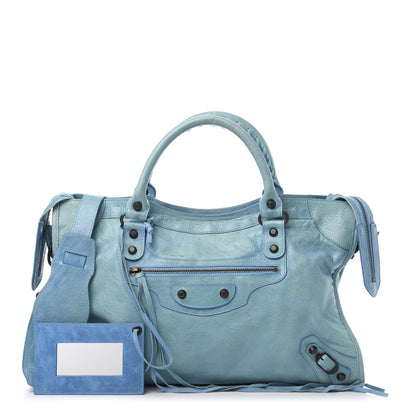 Balenciaga Agneau Classic Hardware City Turquoise 1 of 14