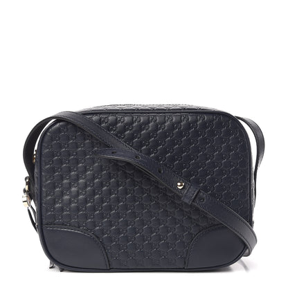 Gucci Soft Microguccissima Mini Bree Messenger Bag Blue 1 of 9