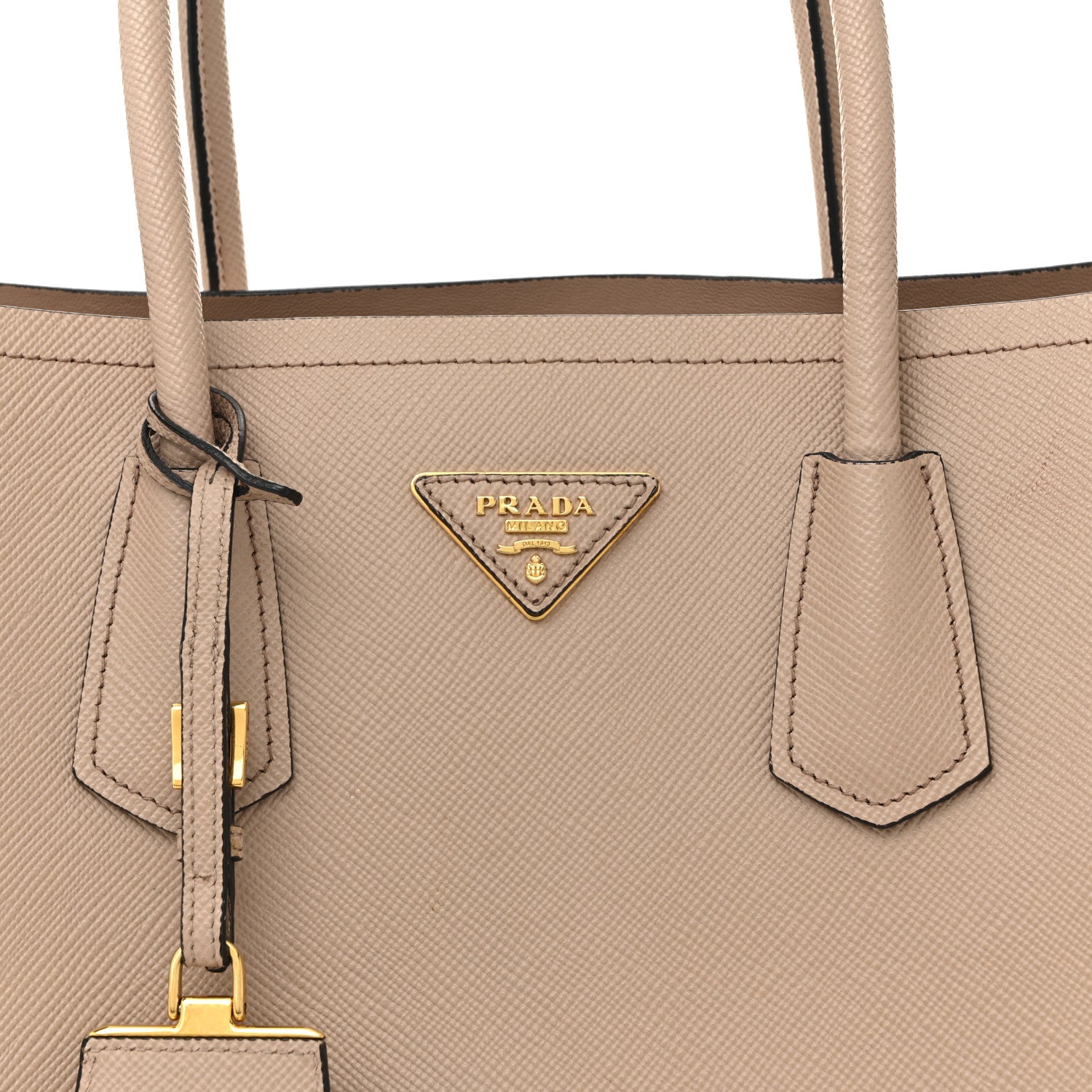 Prada Saffiano Cuir Medium Double Bag Cipria 11 of 15
