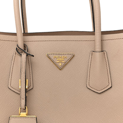 Prada Saffiano Cuir Medium Double Bag Cipria 11 of 15