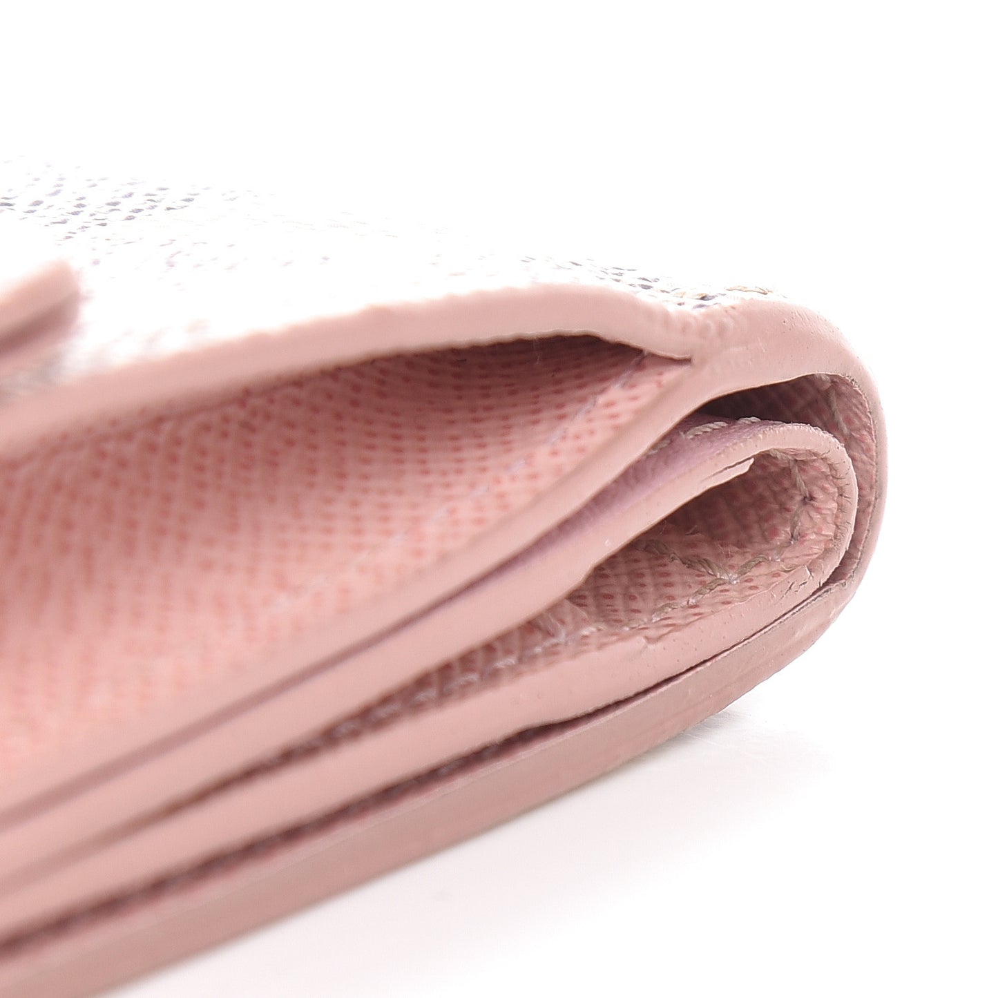 Damier Azur Studded Zoe Wallet Rose Ballerine
