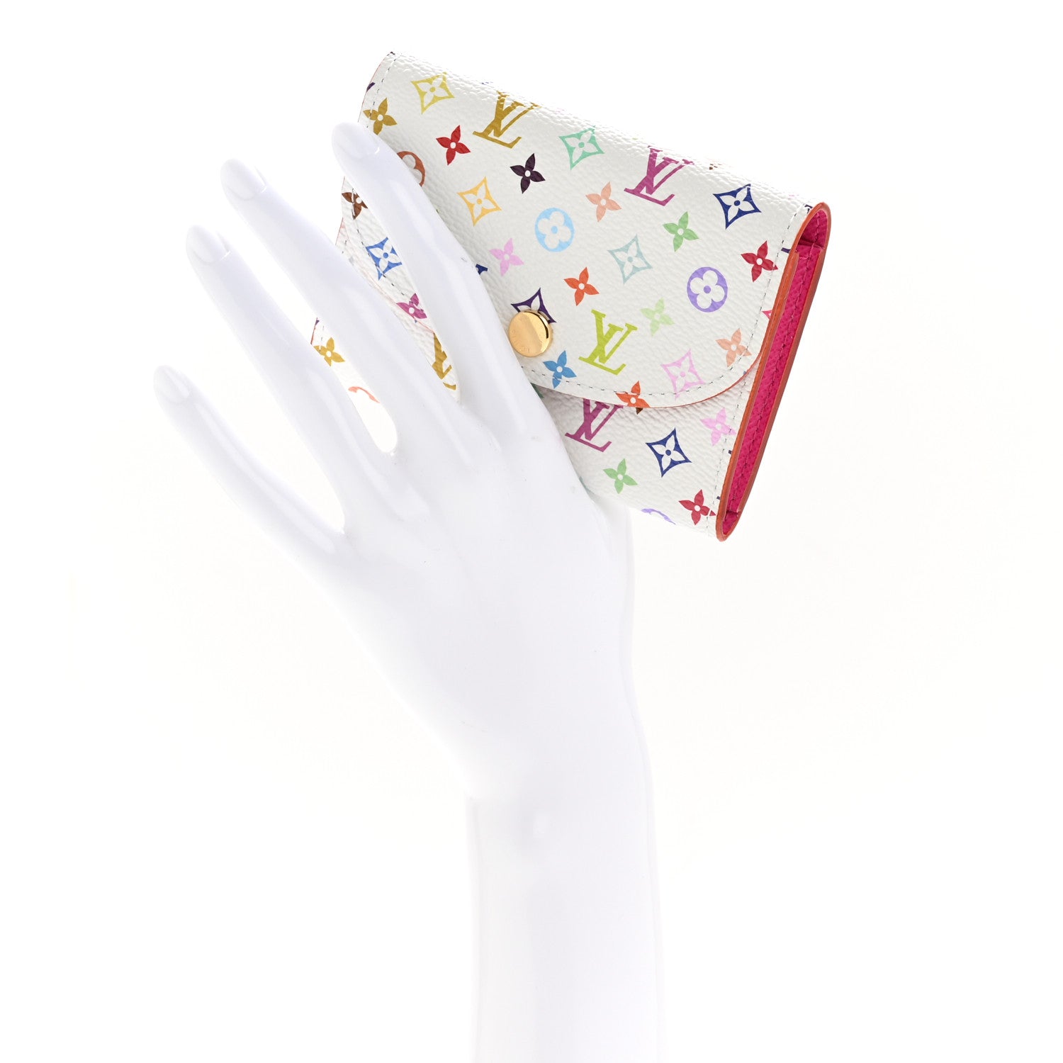 Louis Vuitton LV X TM Monogram Multicolor Rosalie Coin Purse White Kawaii Pink 2 of 7