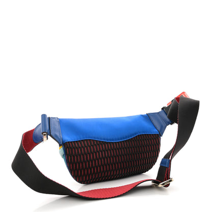 Christian Louboutin Satin Marie Jane Belt Bag Blue Multicolor 2 of 11