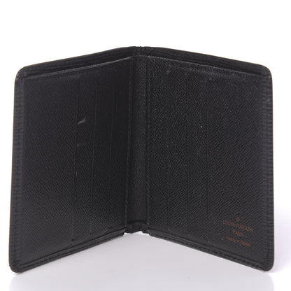 Louis Vuitton Epi 6 Card Billfold Wallet Black 5 of 11