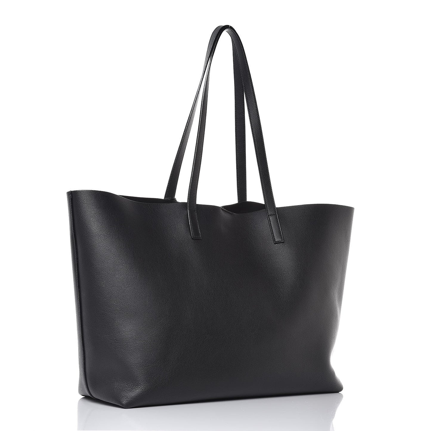 Calfskin Large Shopping Tote Black