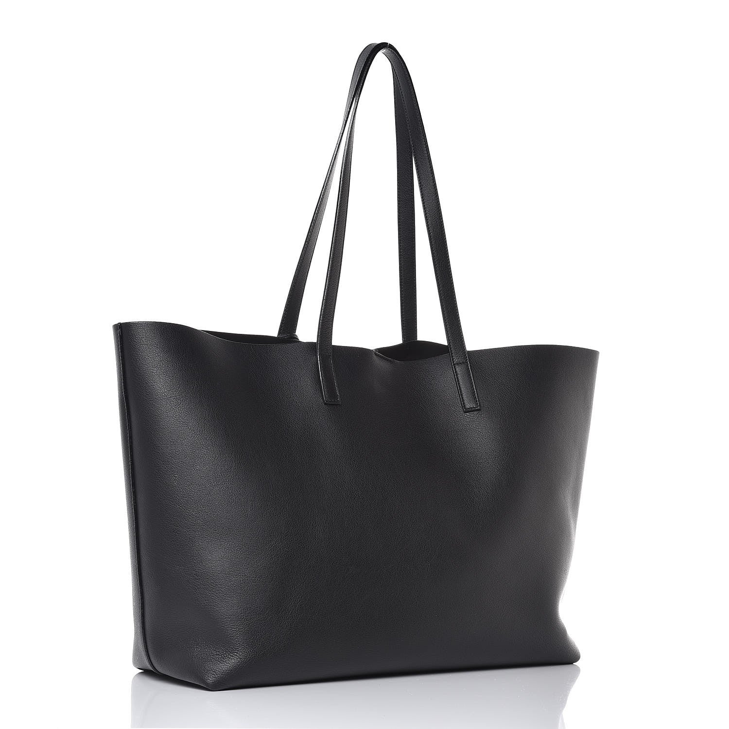 Saint Laurent Calfskin Large Shopping Tote Black 4 of 10