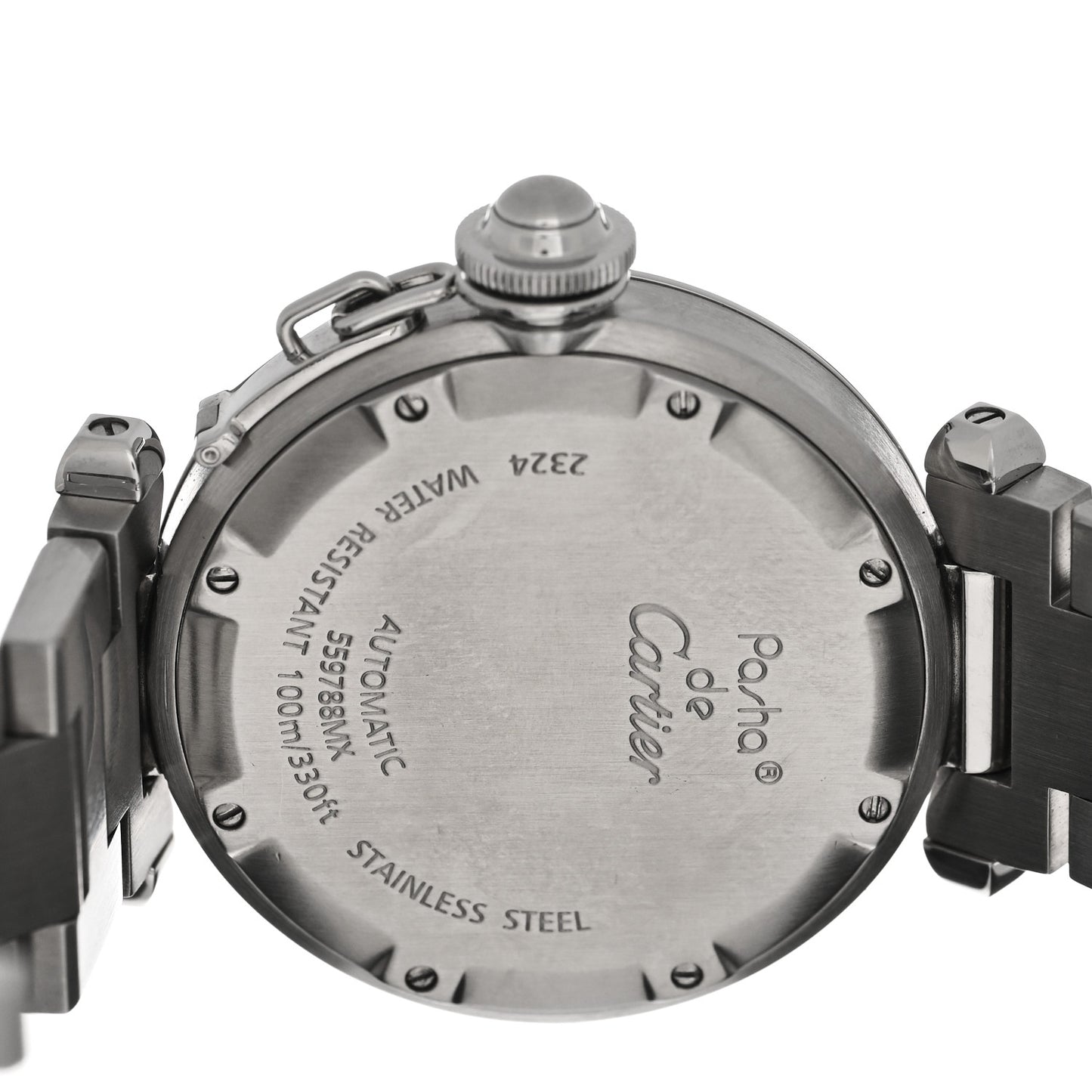 Stainless Steel 35mm Pasha Automatic Watch Pink