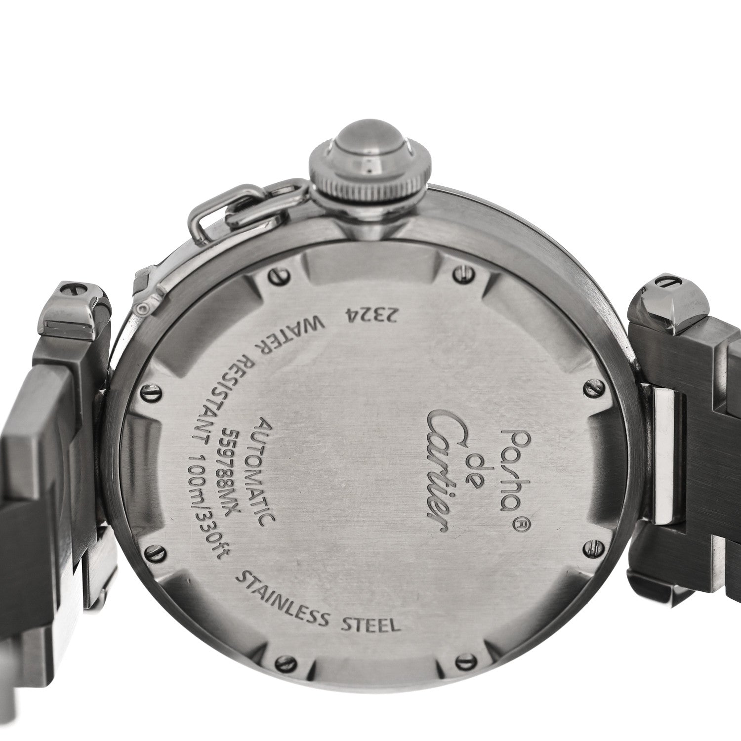 Cartier Stainless Steel 35mm Pasha Automatic Watch Pink 4 of 5