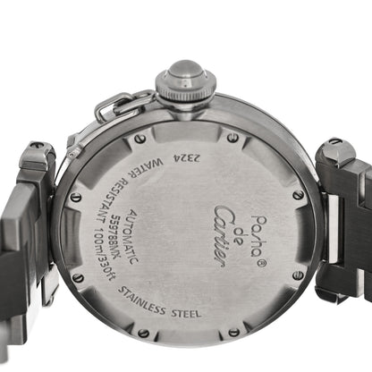 Cartier Stainless Steel 35mm Pasha Automatic Watch Pink 4 of 5