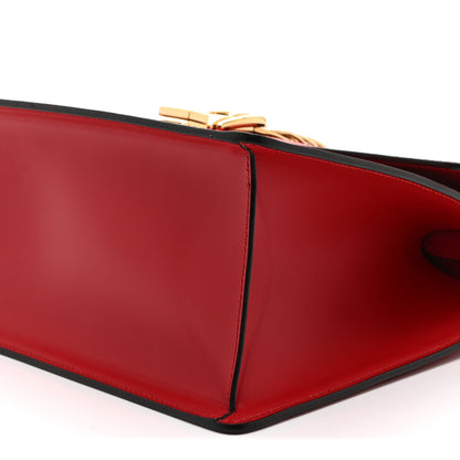 Gucci Calfskin Medium Sylvie Top Handle Bag Hibiscus Red 10 of 10