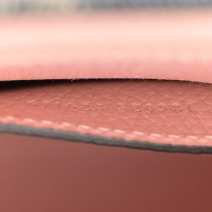 Gucci Denim Dollar Calfskin GG Monogram Mini Retro Interlocking G Tote Blue Tea Multicolor Powder Pink 8 of 14