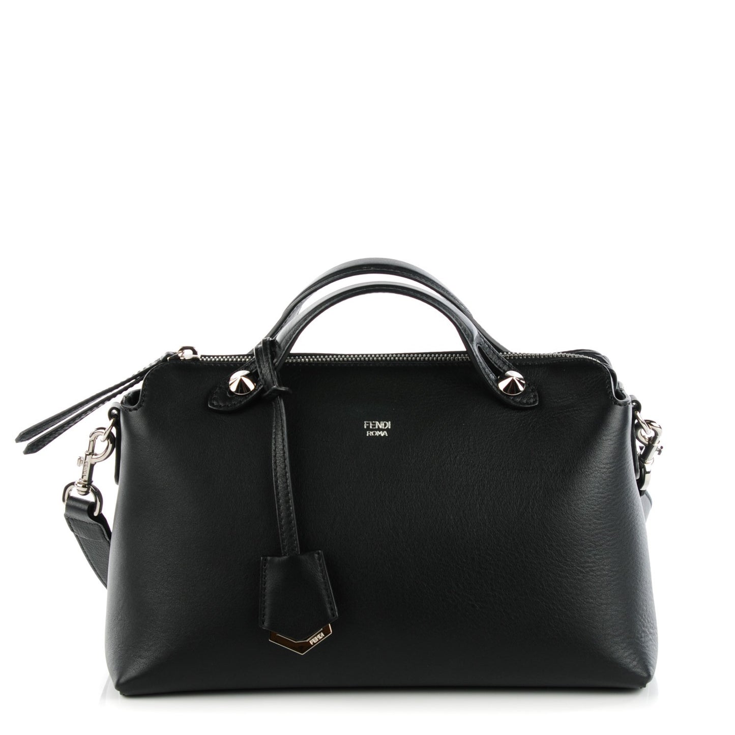 Vitello Dolce Medium By The Way Boston Bag Black