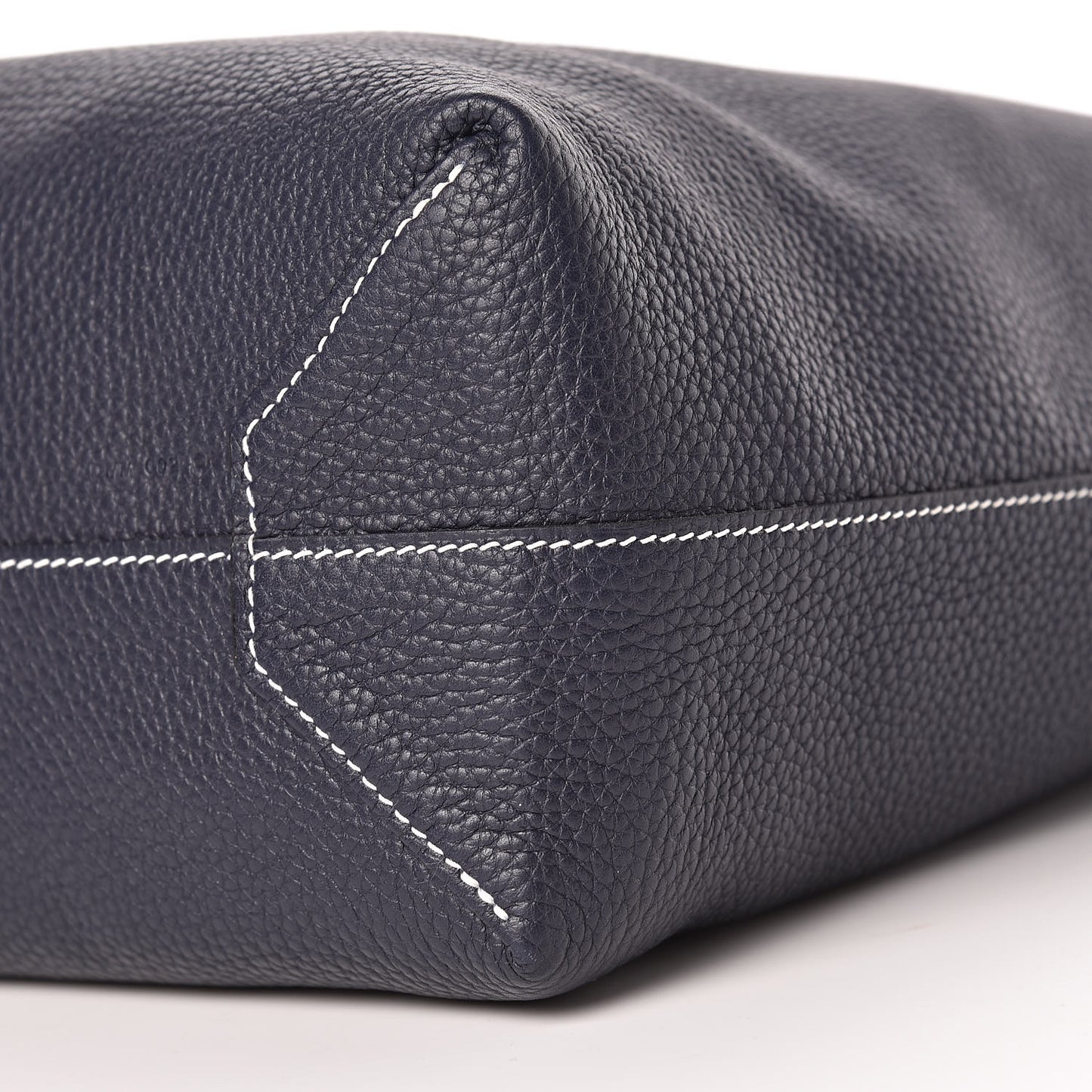Taurillon Clemence Double Sens 36 Reversible Tote Bleu Nuit Rose Extreme