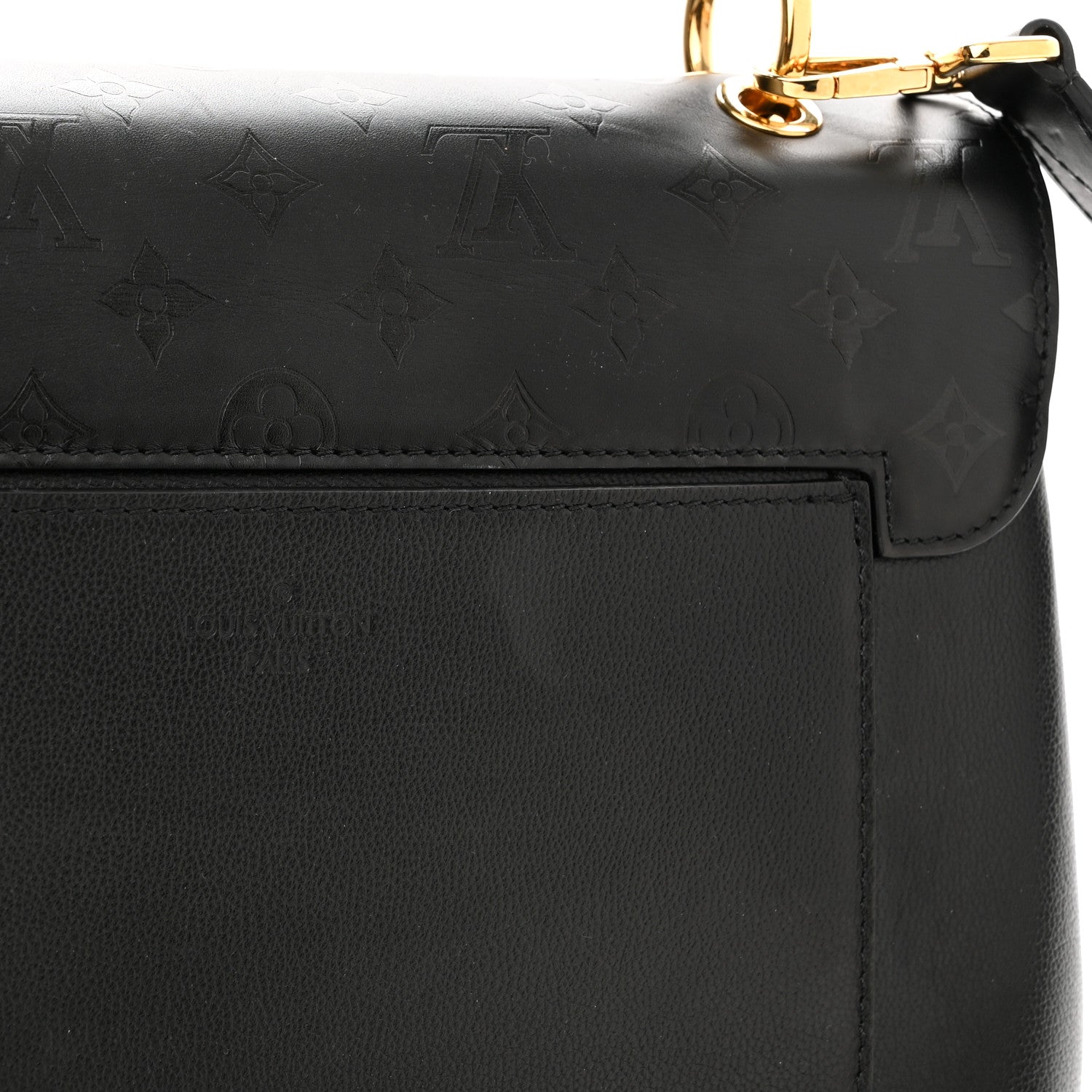 Louis Vuitton Calfskin Monogram Very One Handle Black 12 of 12