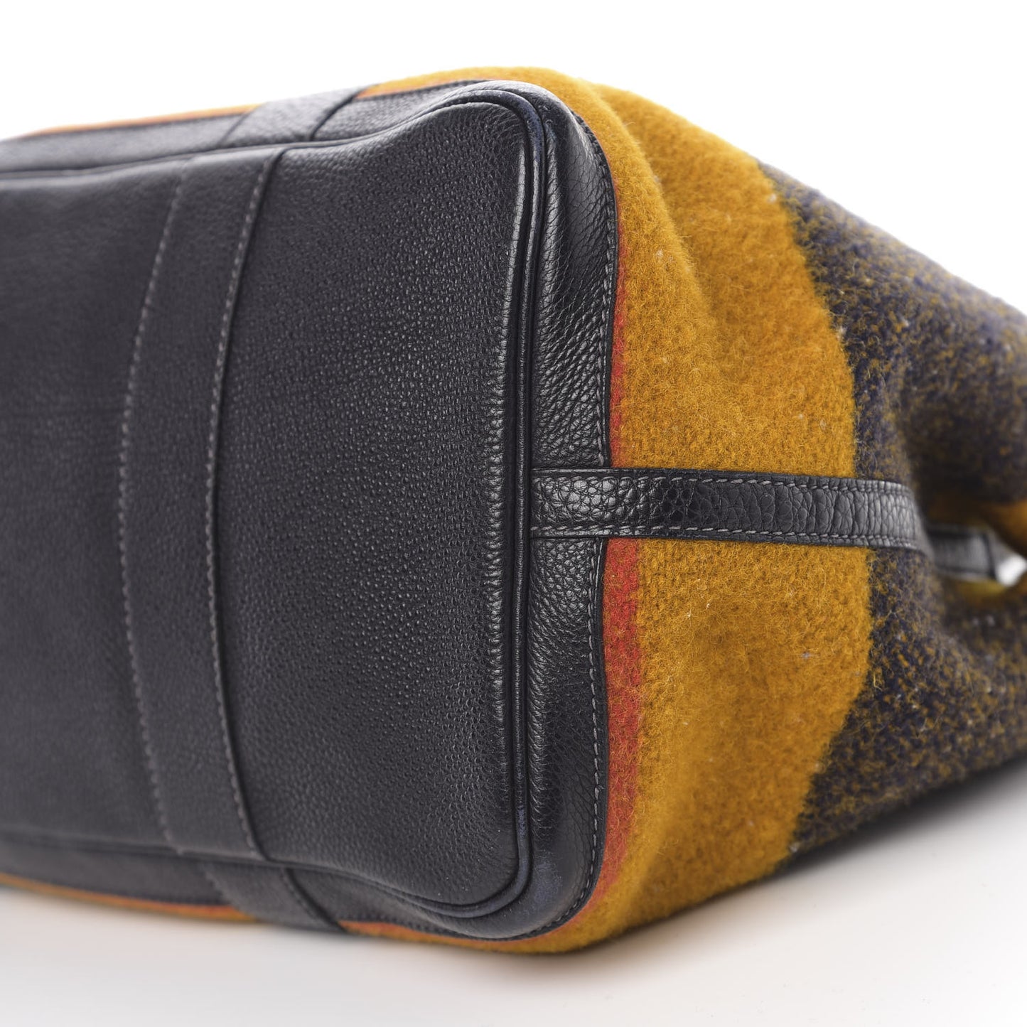 Wool Rocabar Garden Party Tote 36 MM Orange Black