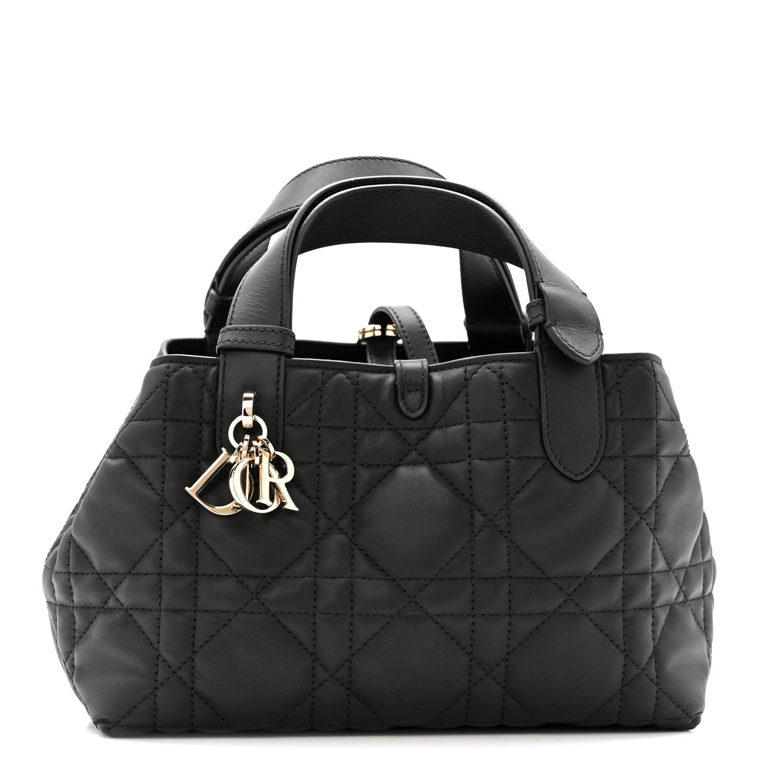 Christian Dior Calfskin Macrocannage Small Toujours  Black 1 of 13