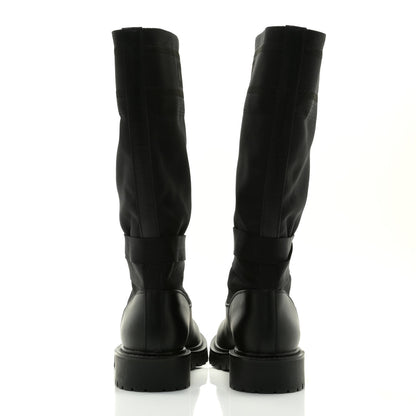 Christian Dior Technical Fabric Calfskin D-Major Boots 36.5 Black 5 of 13