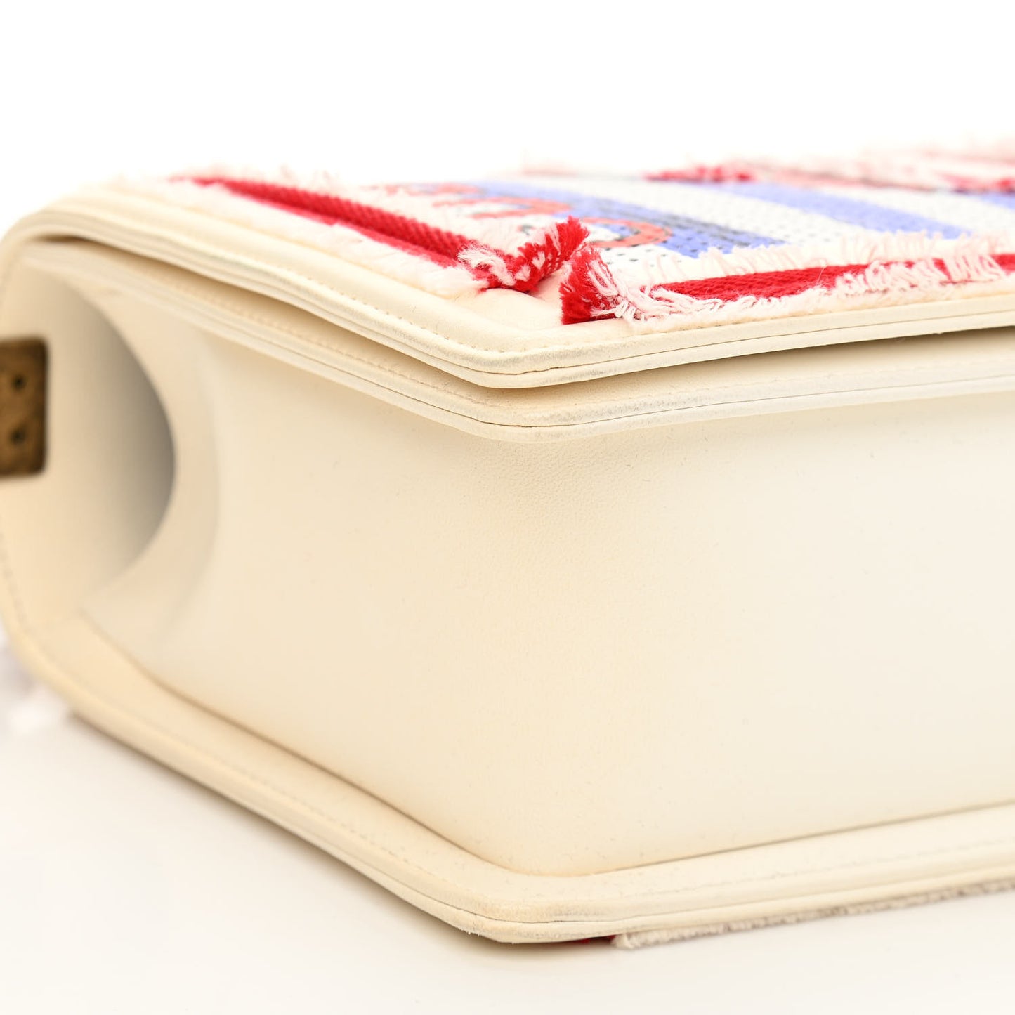 Sequin Canvas New Medium Cuba Boy Flap White Blue Red