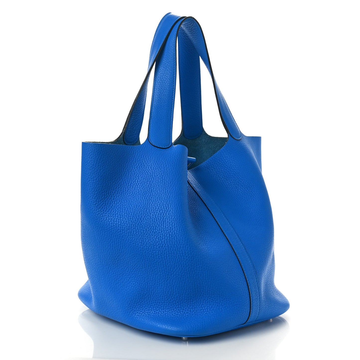 Taurillon Clemence Picotin Lock 26 GM Bleu Hydra