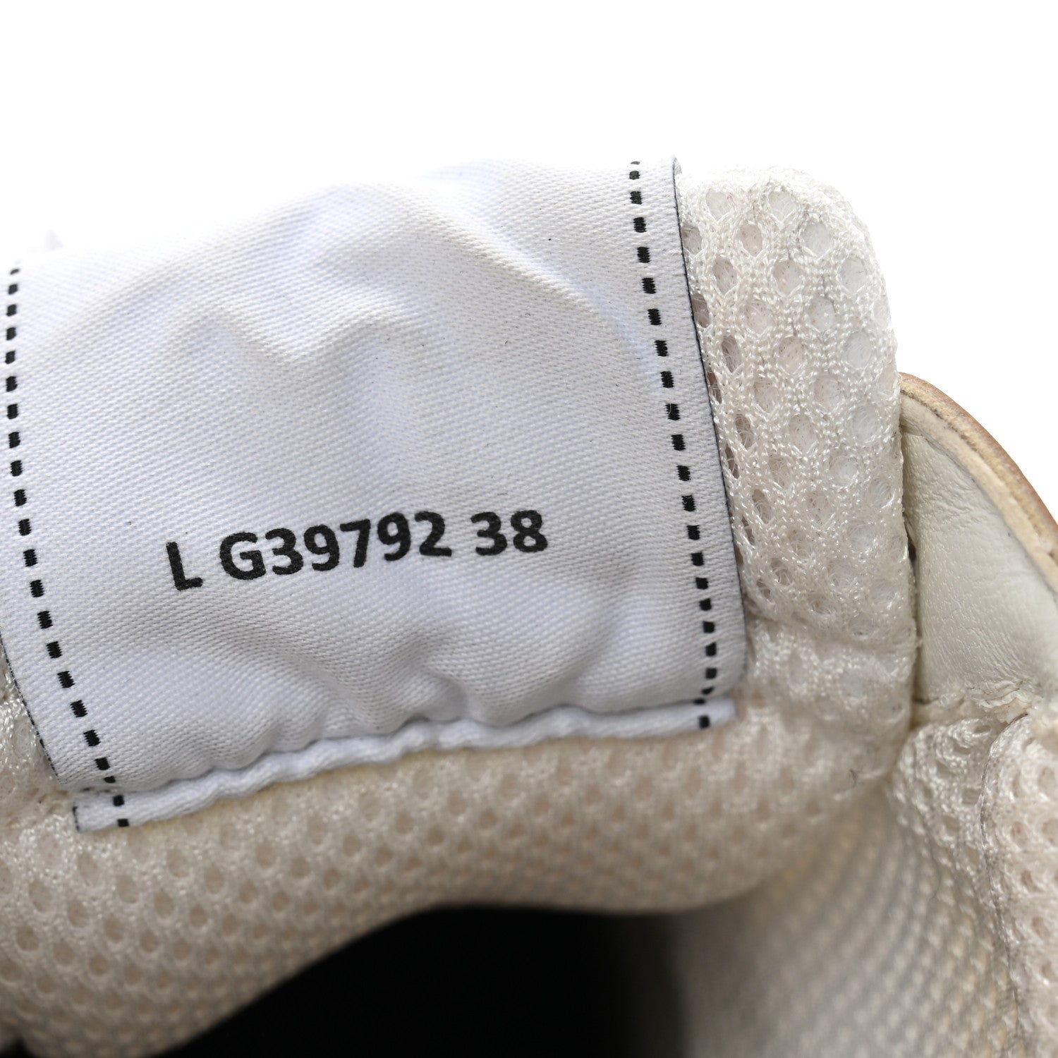 Chanel Fabric Laminated Calfskin Stretch CC Sneakers 38 White Gold Silver 9 of 11