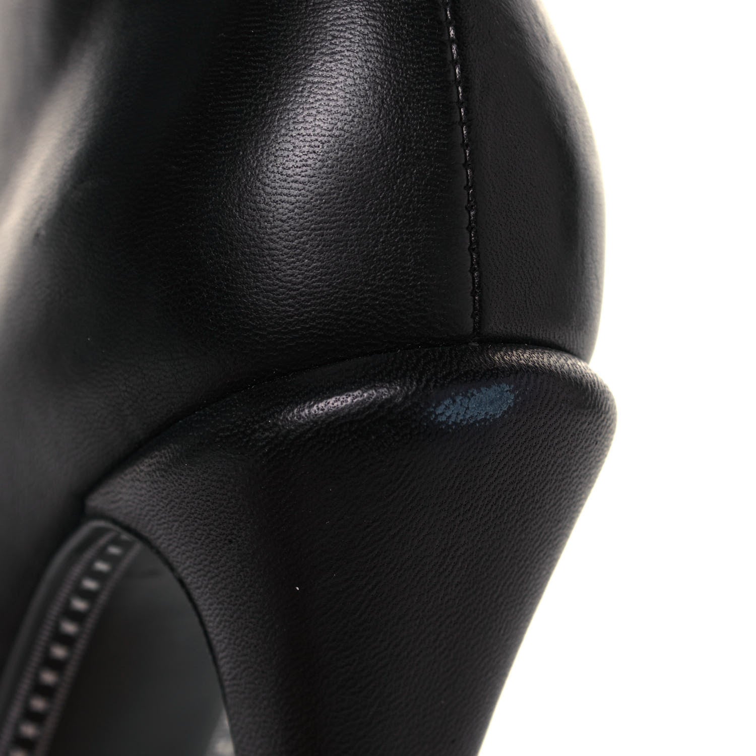 Chanel Lambskin Patent CC Cap Toe Platform Ankle Boots 39 Black 9 of 10