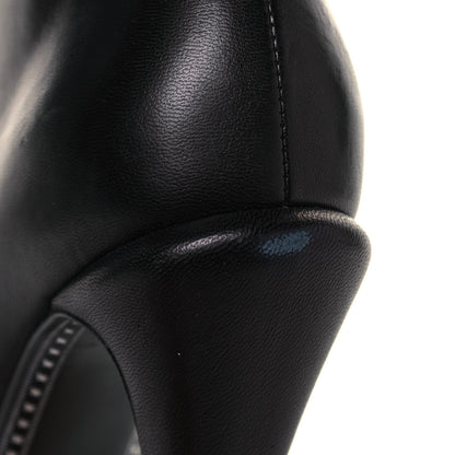 Chanel Lambskin Patent CC Cap Toe Platform Ankle Boots 39 Black 9 of 10