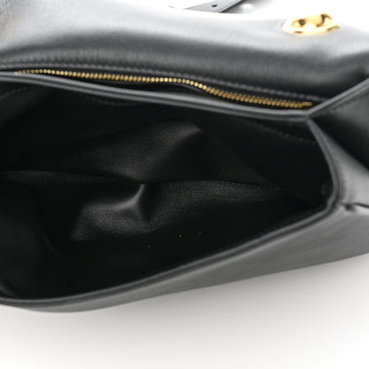 Gucci Roxy Calfskin Medium studded Blondie Shoulder Flap Bag Black 5 of 10