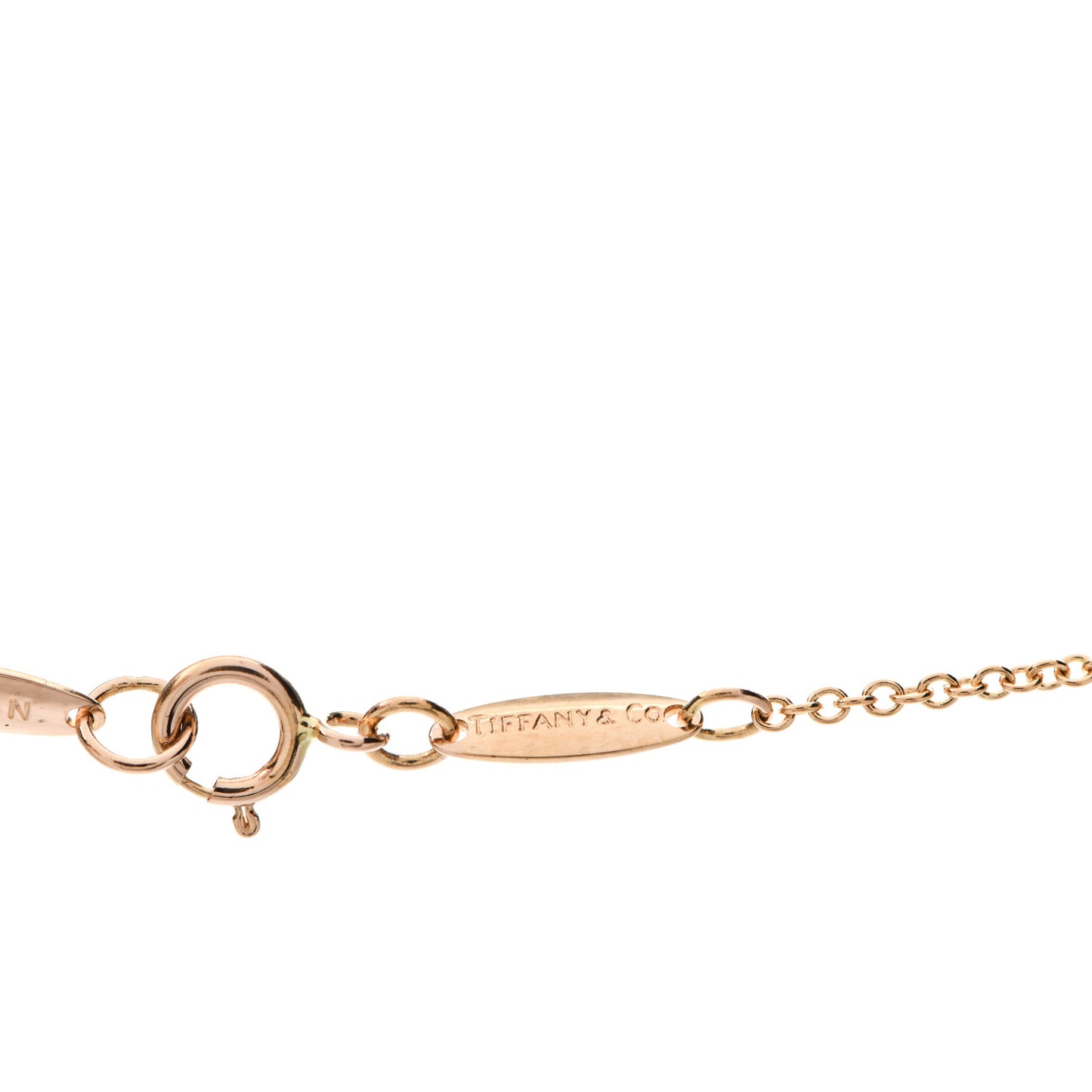 18K Rose Gold 16mm Elsa Peretti Open Heart Pendant Necklace