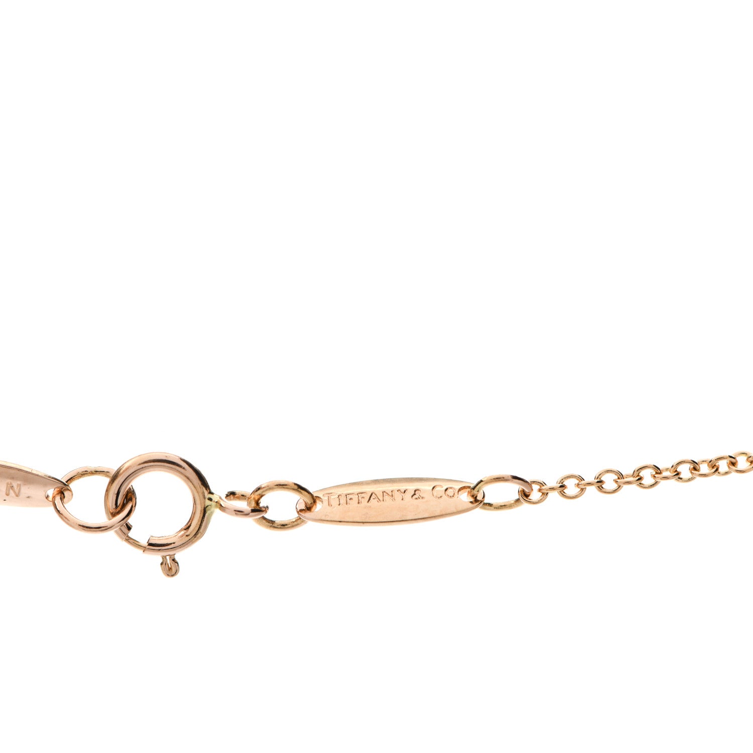Tiffany 18K Rose Gold 16mm Elsa Peretti Open Heart Pendant Necklace 5 of 9