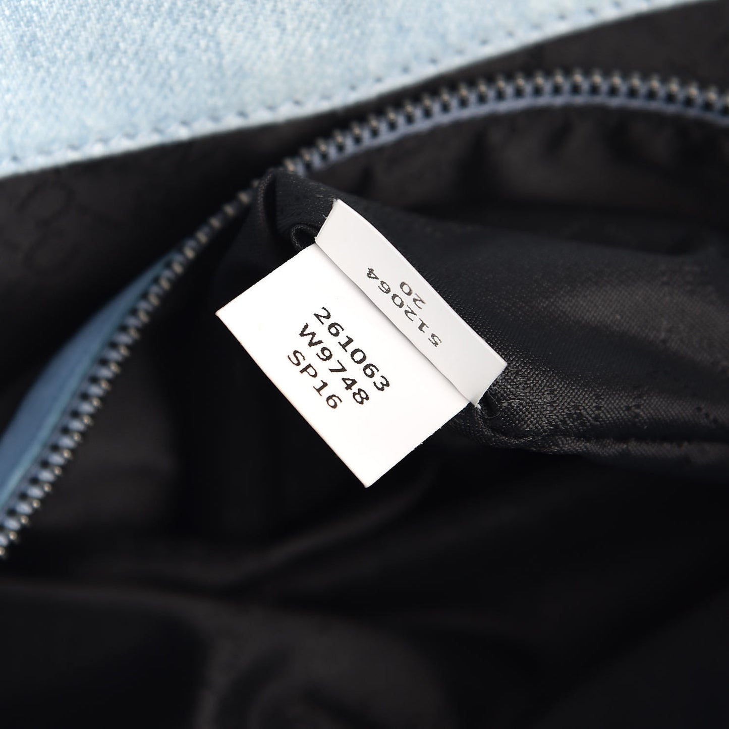Denim Poppy Small Falabella Tote Blue