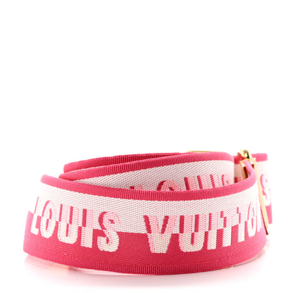 Louis Vuitton Jacquard Neverfull BB Shoulder Strap Pink Peony 2 of 5