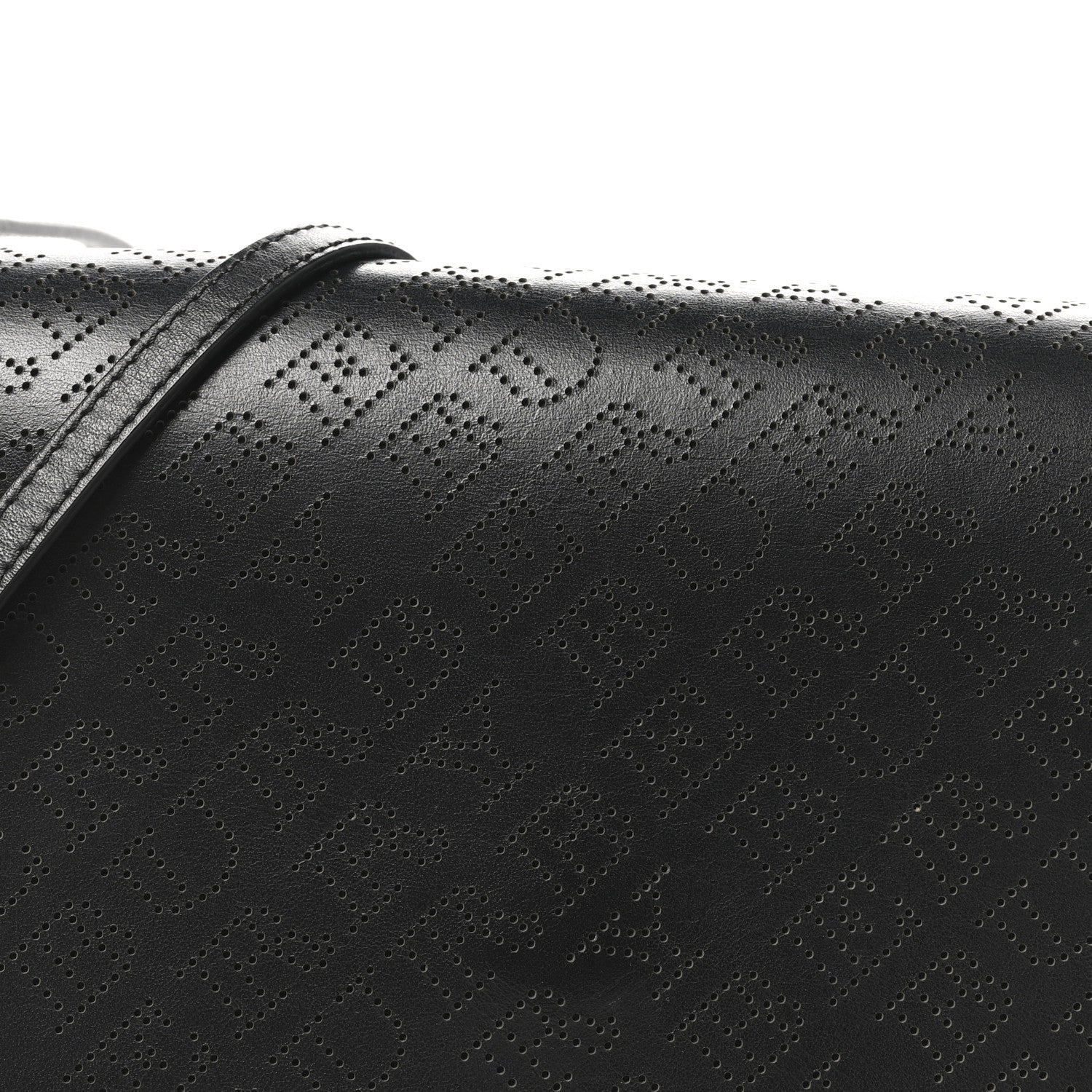 Burberry Calfskin Perforated Logo Hampshire Crossbody Black 7 of 9