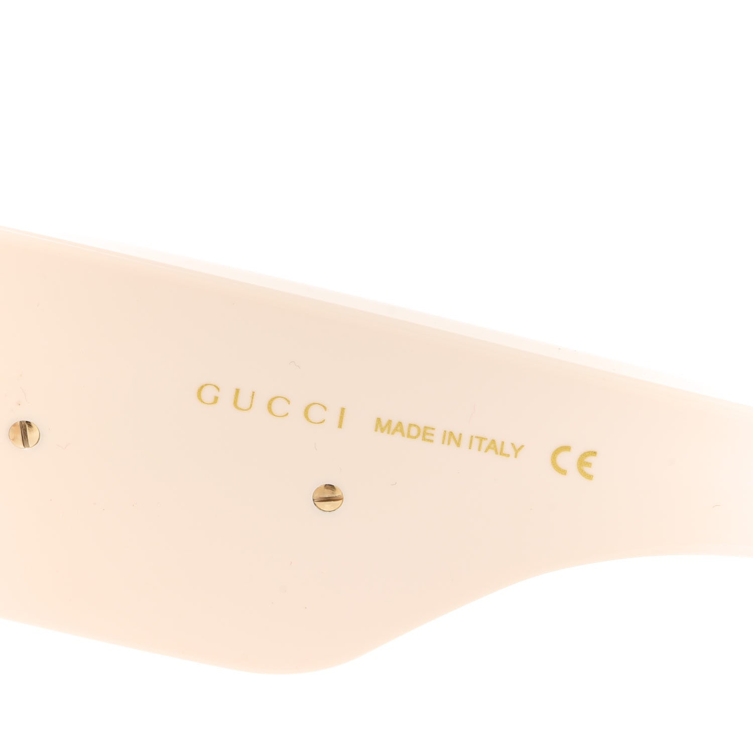 Gucci Acetate Crystal Oversize Hollywood Forever Sunglasses GG0144S Ivory 6 of 7