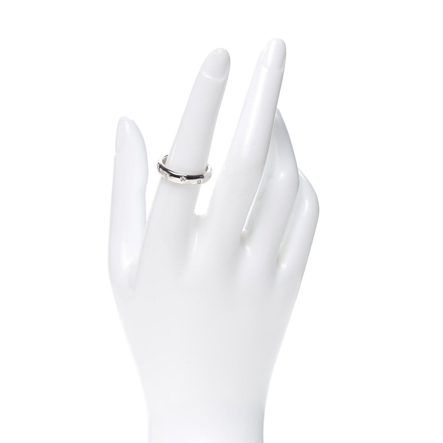 Platinum Diamond 4mm Etoile Band Ring 56 7.5