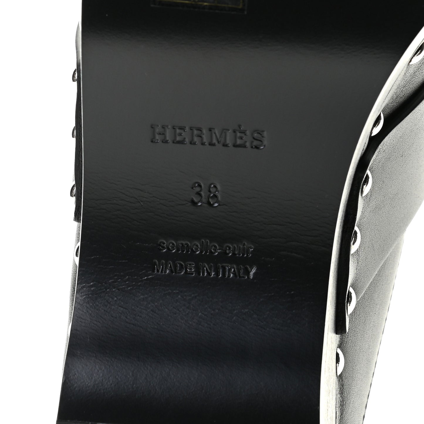 Calfskin Calya Mules 38 Black