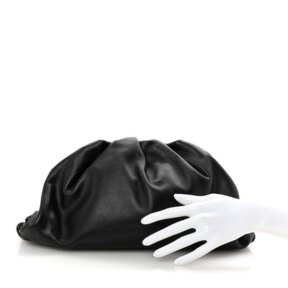 Bottega Veneta Smooth Butter Calf The Pouch Oversized Clutch Black 2 of 7