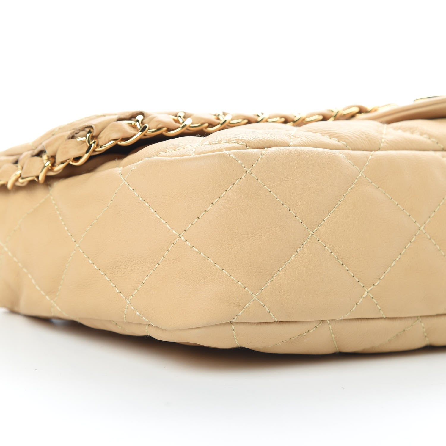 Chanel Calfskin Quilted Medium Chain Me Flap Light Beige 9 of 12