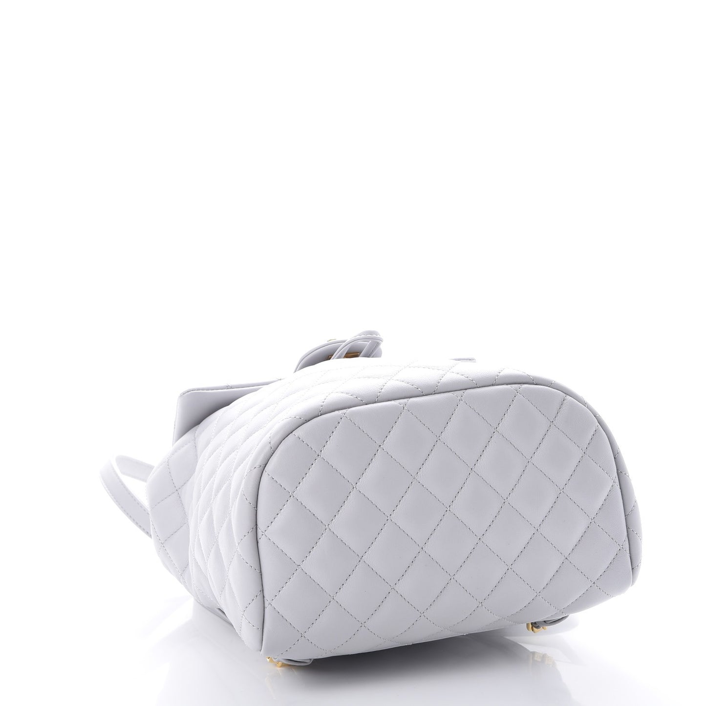 Calfskin Quilted Small Urban Spirit Backpack Light Grey