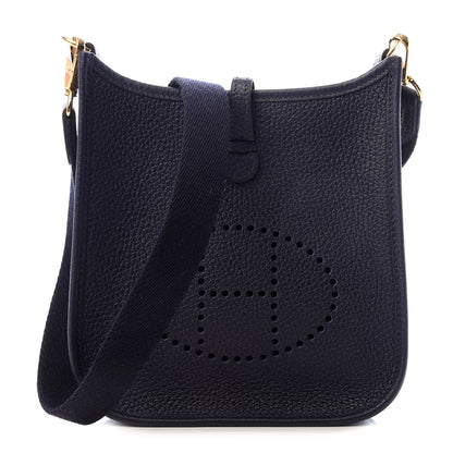 Hermes Taurillon Clemence Evelyne TPM Bleu Nuit 1 of 10