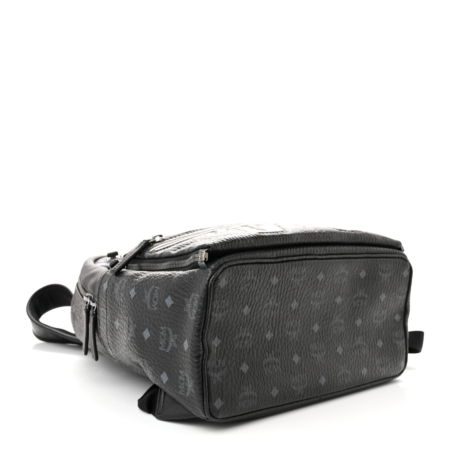MCM Visetos Dual Stark Cyber Flash Backpack Black 4 of 10