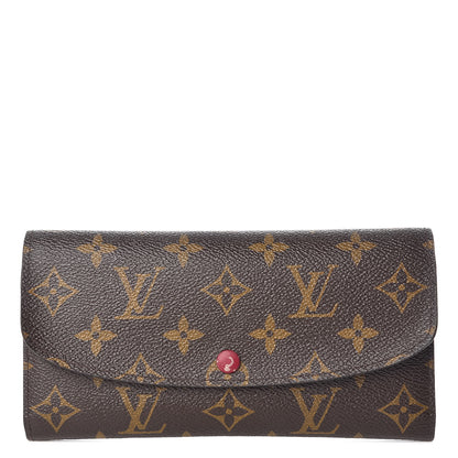 Louis Vuitton Monogram Emilie Wallet Fuchsia 1 of 9