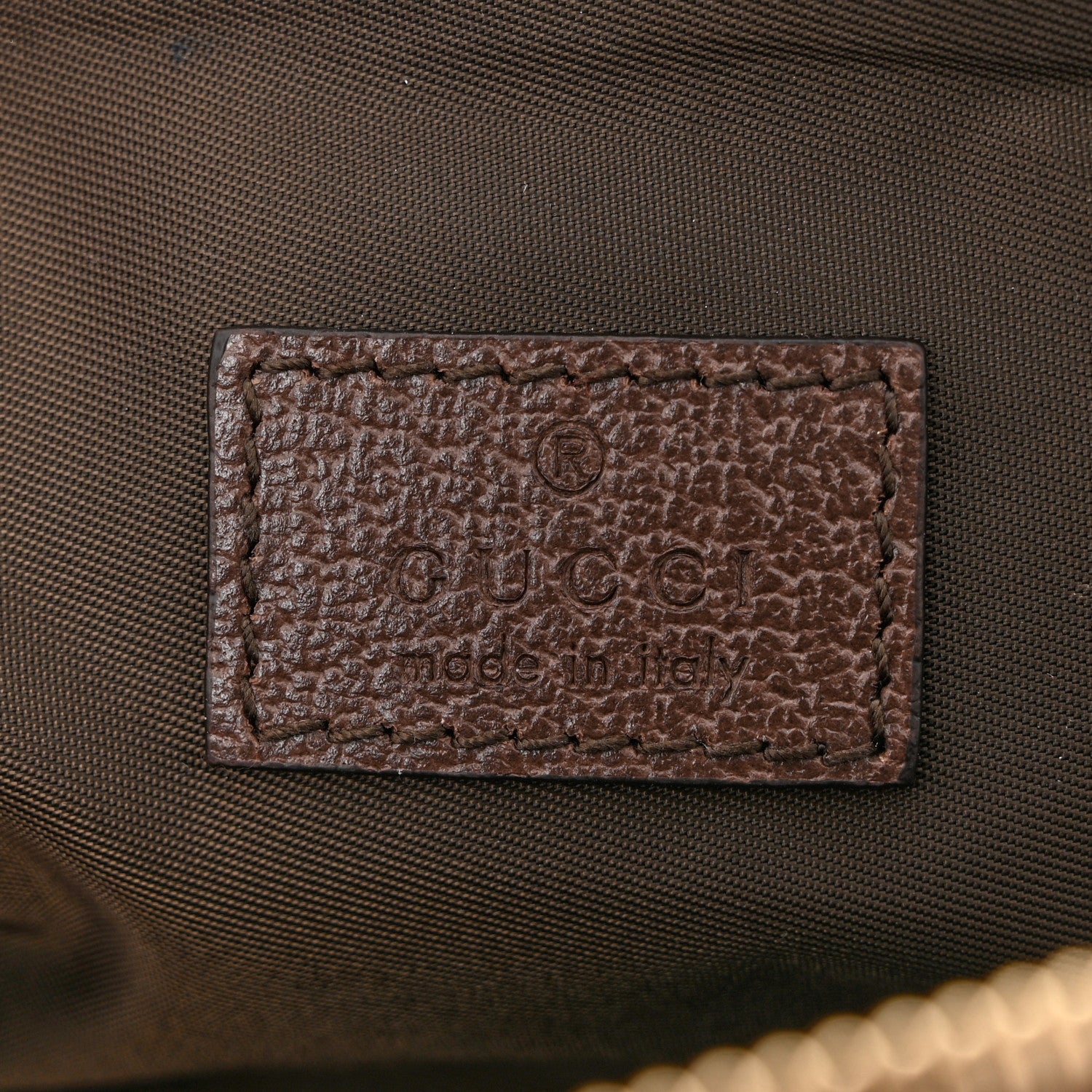 Gucci GG Supreme Monogram Textured Calfskin Web Medium Ophidia Cosmetic Case Beige Ebony New Acero 6 of 8
