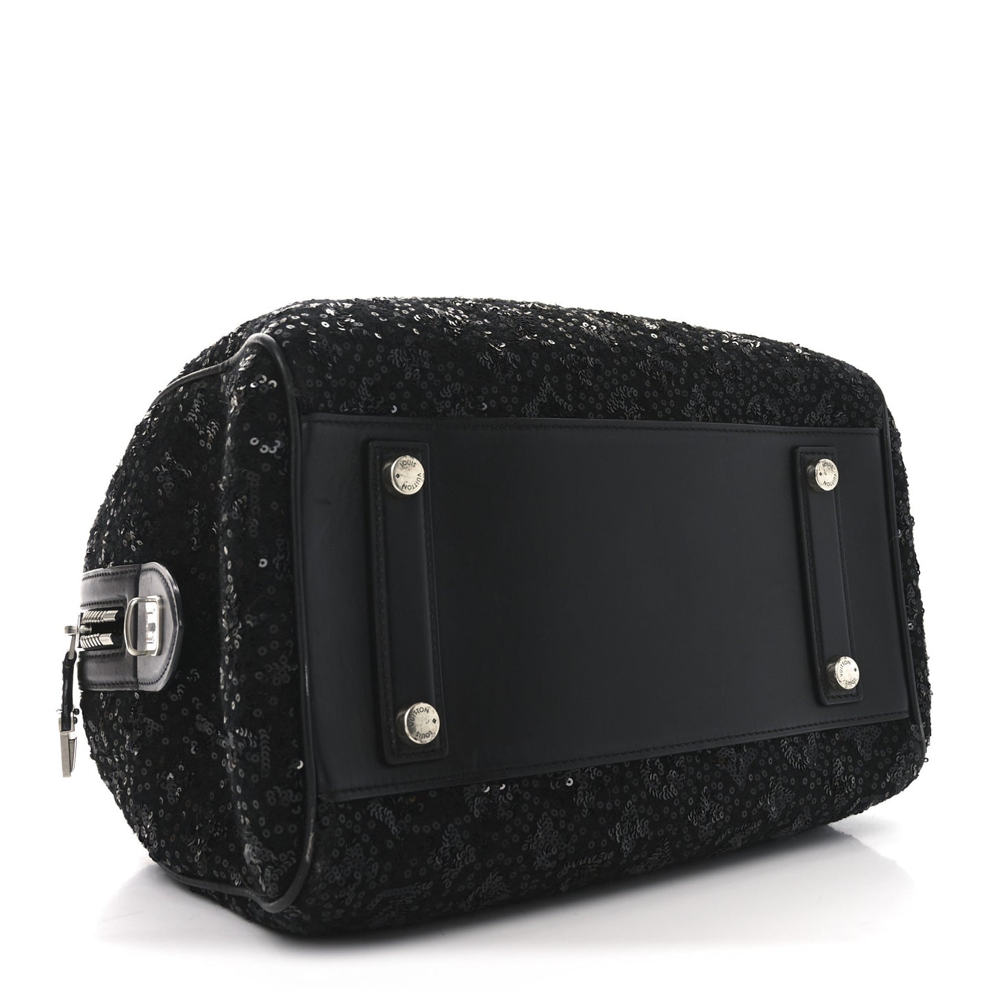Sequin Monogram Sunshine Express Speedy Black