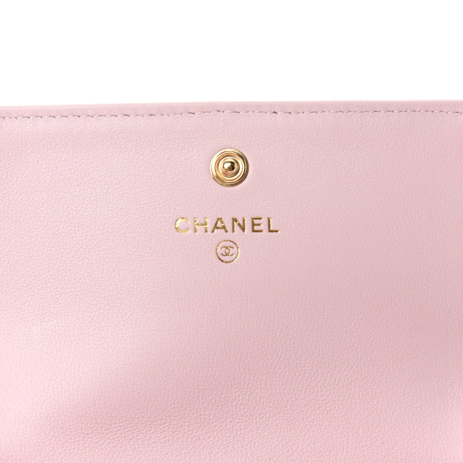 Chanel Calfskin Quilted About Pearls Card Holder Flap With Chain Light Pink 8 of 12