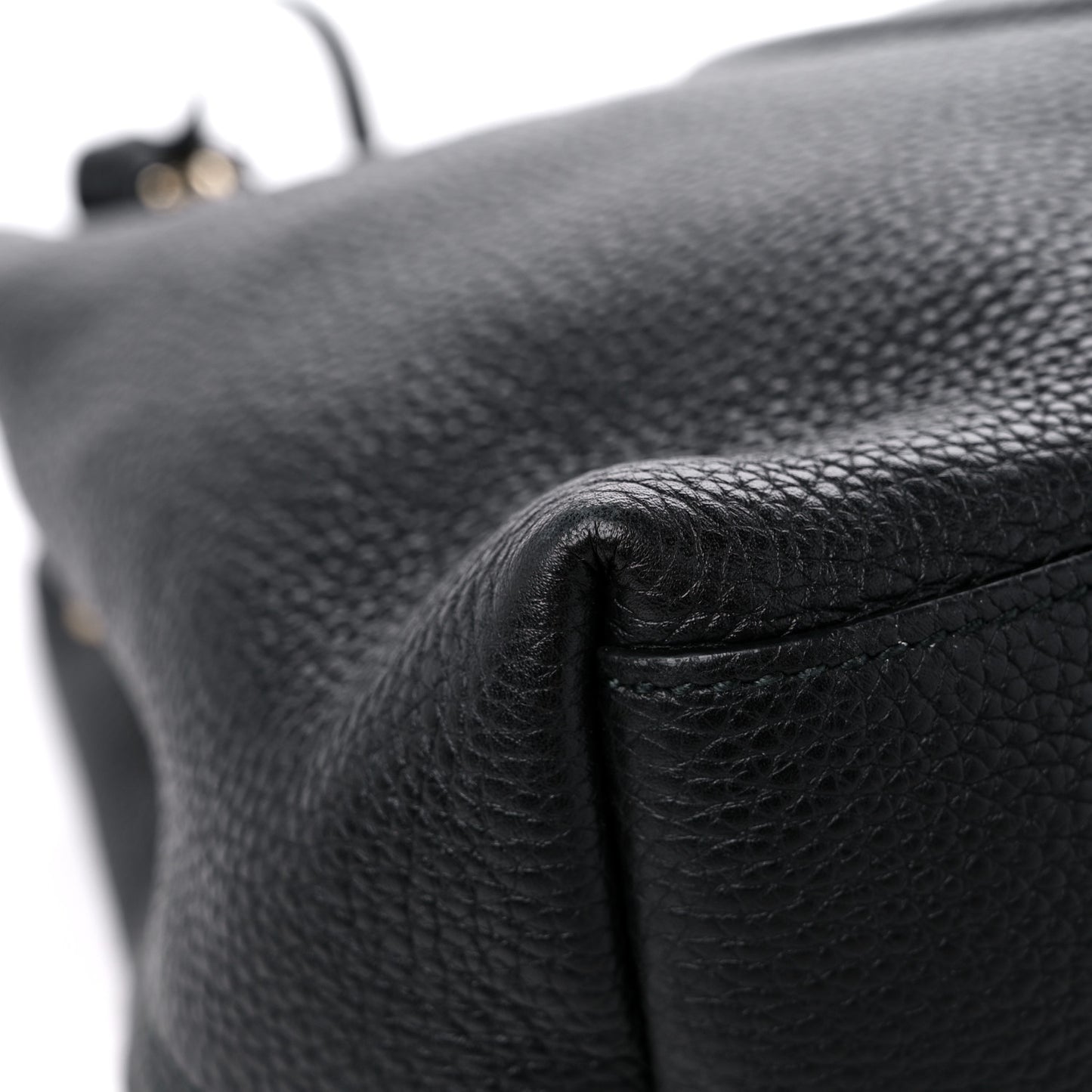 Pebbled Calfskin Medium Soho Chain Shoulder Bag Black
